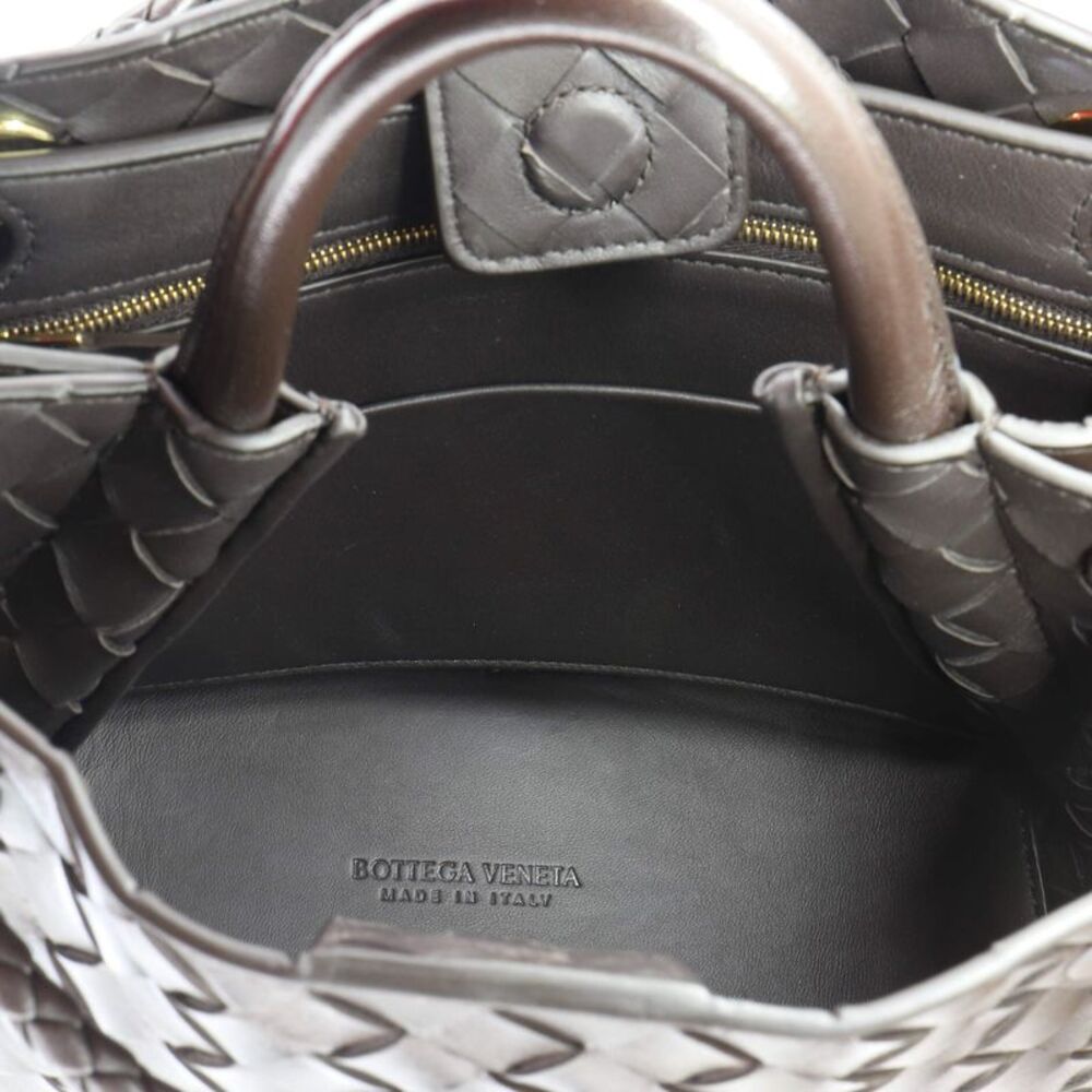 Bottega Veneta Andiamo Top Handle Bag Intrecciato Nappa Small Brown - Picture 6 of 8
